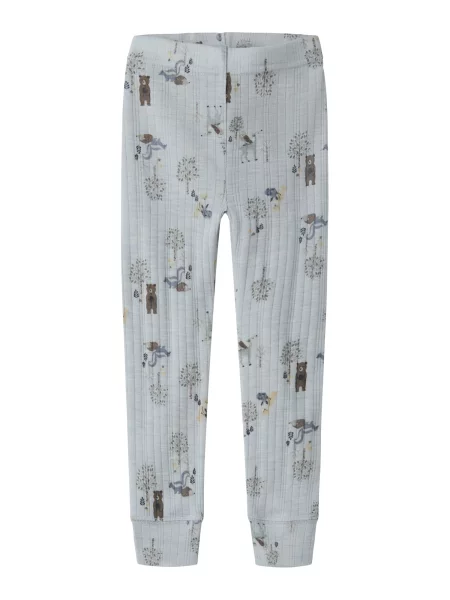 NAME IT Leggings NMMWang maro verde jad / mov deschis gri
