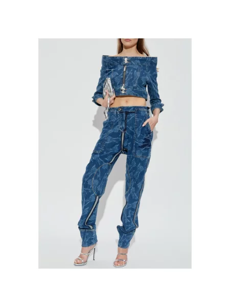 Krótka kurtka jeansowa Dsquared2 niebieska