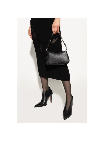 Torebka Alexander Mcqueen skórzana czarna