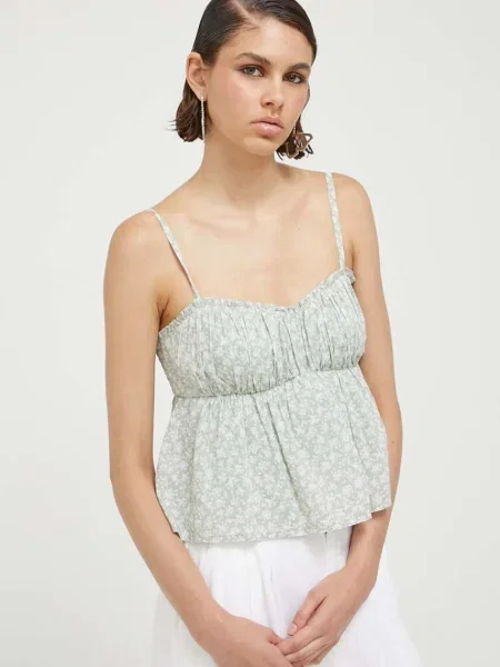 Блуза Hollister Co. зелено