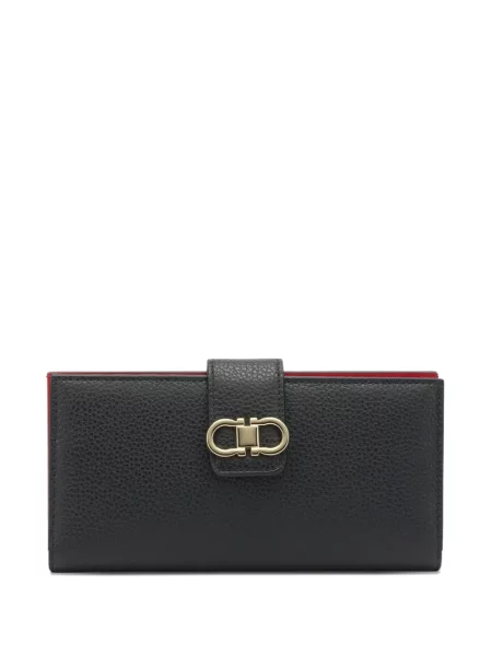 Portofel Ferragamo din piele negru