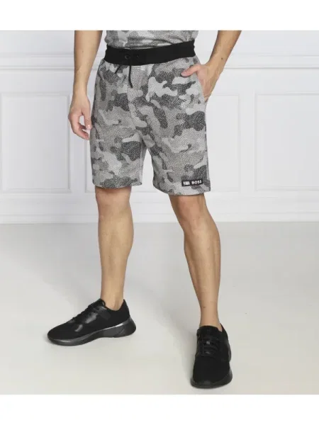 BOSS ORANGE Pantaloni scurți BOSS x NBA Slam_Camo gri