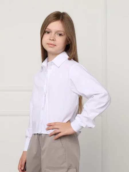 Детская рубашка Yuki белая