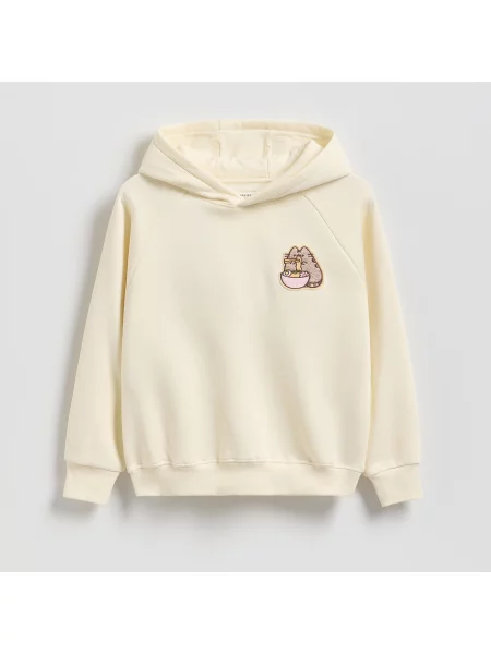 Reserved Mikina s potiskem Pusheen světle žlutá
