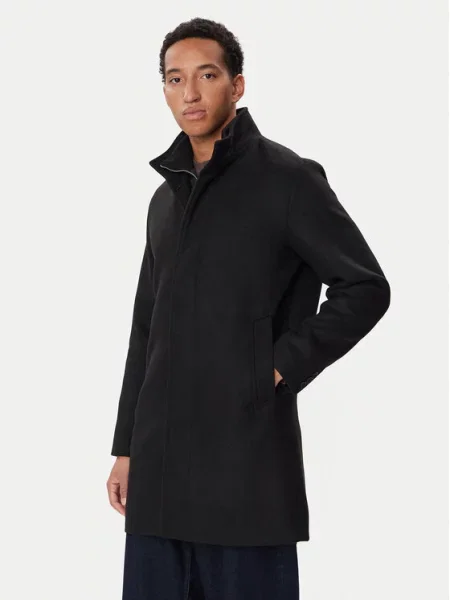 Jack & Jones Παλτό μεταβατικό Keith μαύρο