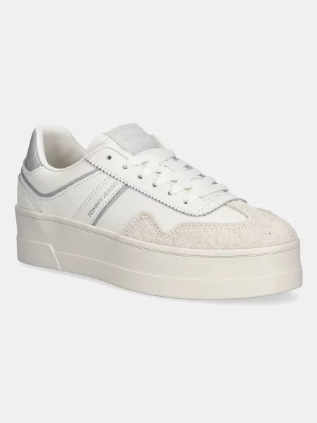 Tommy Jeans Сникърси The Greenwich Flatform Бял бежово