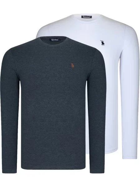 Majica z dolgimi rokavi Dewberry z dolgimi rokavi modra