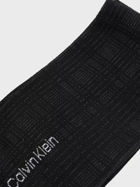 Клетчатые носки Calvin Klein черные