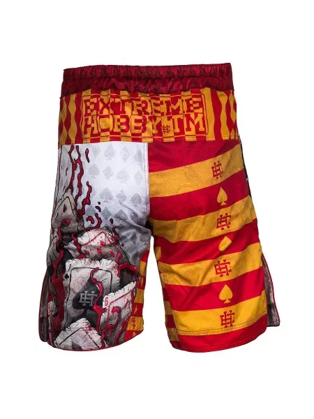 Spodenki do Grapplingu MMA BJJ K1 EXTREME HOBBY KILLER CARDS 2 czerwone