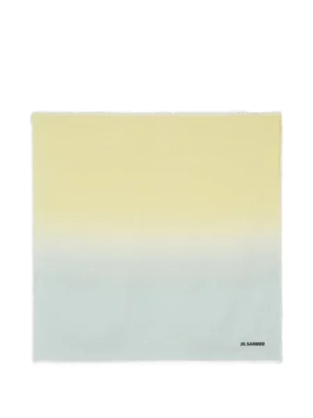 Fular Jil Sander cu gradient galben
