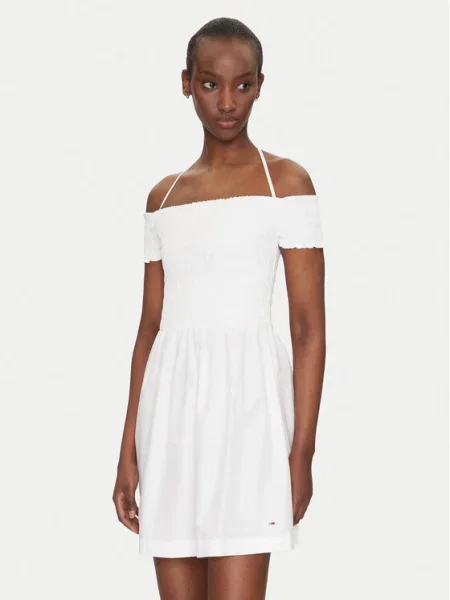 Tommy Jeans Rochie de vară alb