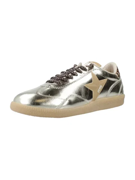 Sneakersy Cetti sznurowane żółte