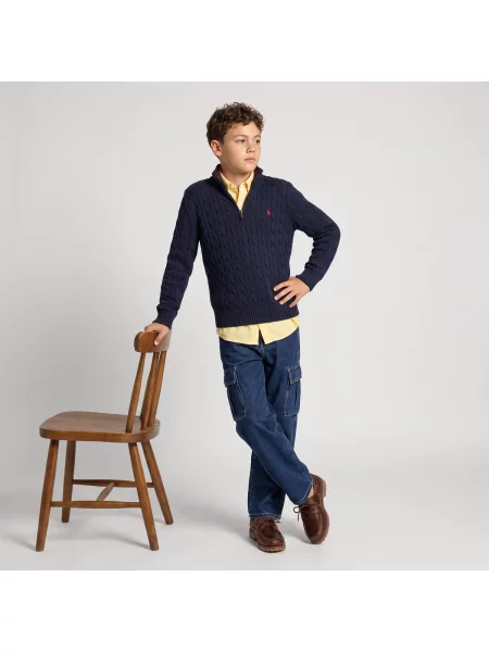Sveter Polo Ralph Lauren modrá