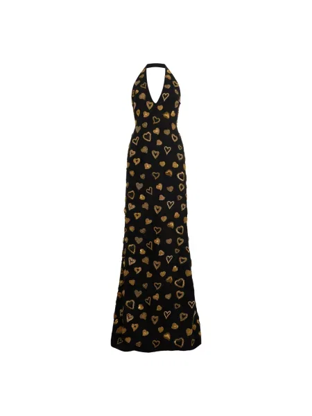 Długa sukienka maxi Moschino czarna