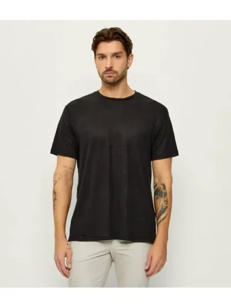 Rag & bone póló férfi vászon fekete