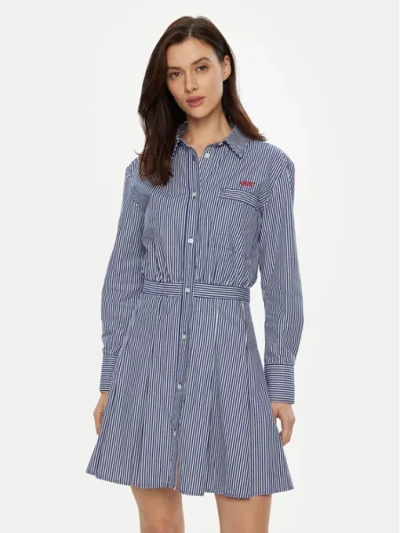 Kostiumas džinsinė suknelė Tommy Jeans mėlyna