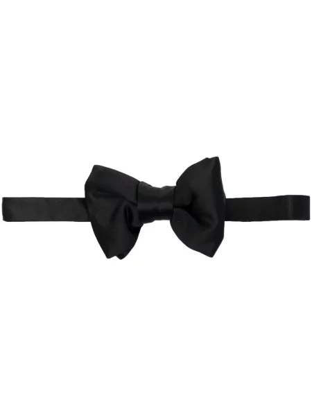 Cravată Tom Ford cu funde de mătase negru