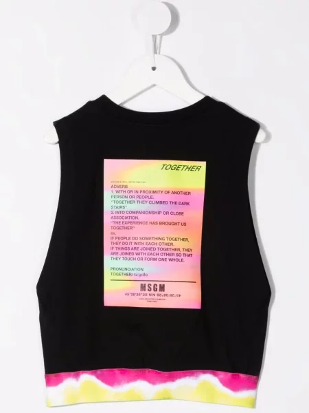 Dětské tílko Msgm černé