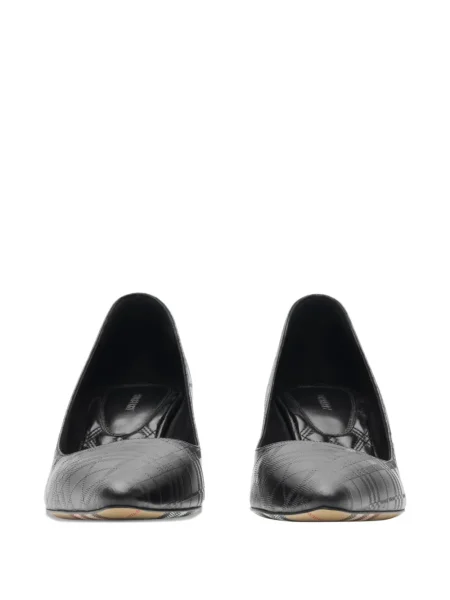 Pantofi cu toc Burberry în carouri negru