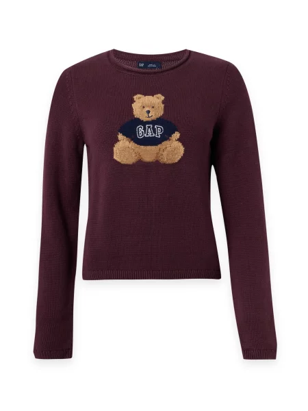 Gap Petite Pulover bleumarin / maro ruginiu / maro deschis alb