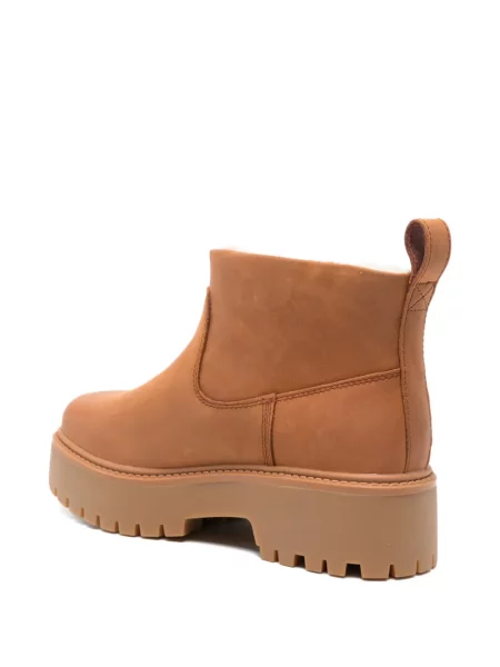 Botine Timberland din piele cu platformă maro