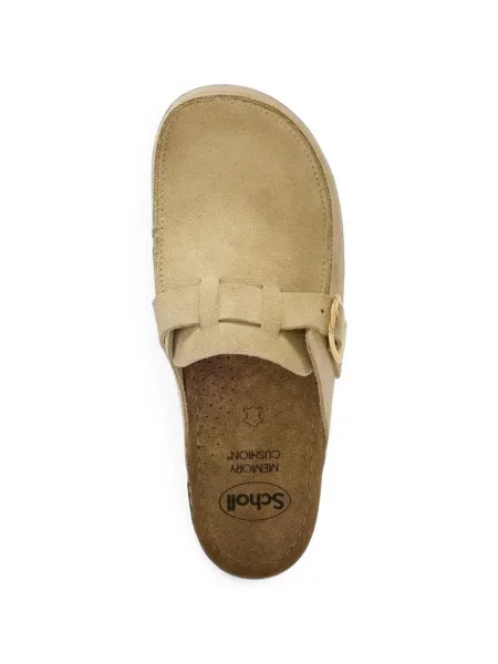 Papuci tip mules Scholl fără toc cu cataramă
