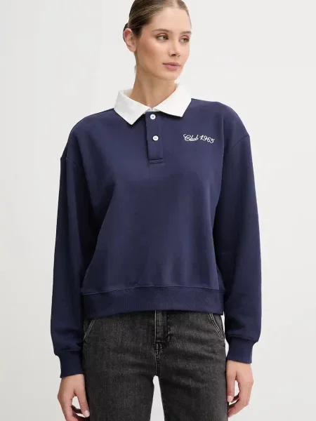 United Colors Of Benetton Bluză Bleumarin albastru