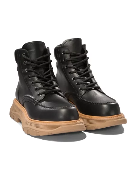 Botki Alexander Mcqueen sznurowane koronkowe czarne