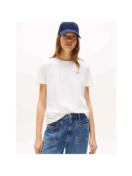 Tricou Tommy Hilfiger bej