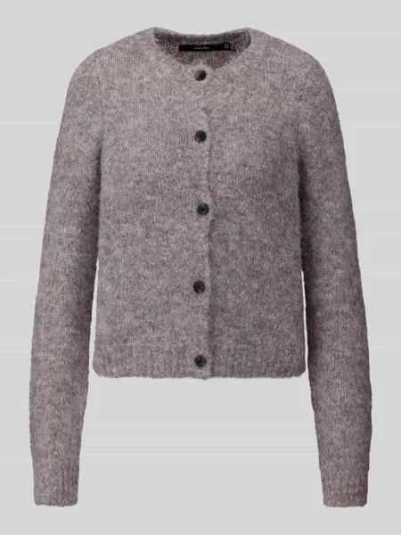 Kardigan rozpinany o kroju regular fit z dodatkiem wełny model NOVAH' Vero Moda