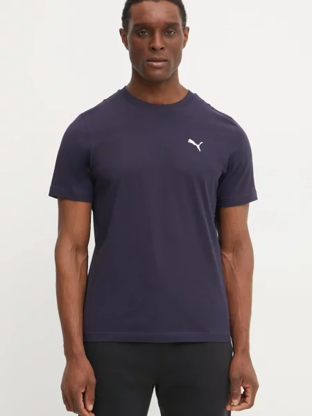 Puma Kratka majica Essential Logo modra