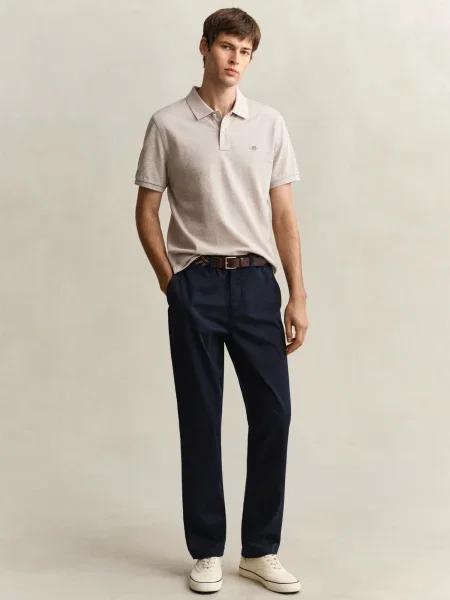 GANT Pantaloni eleganți CLASSIC închis albastru