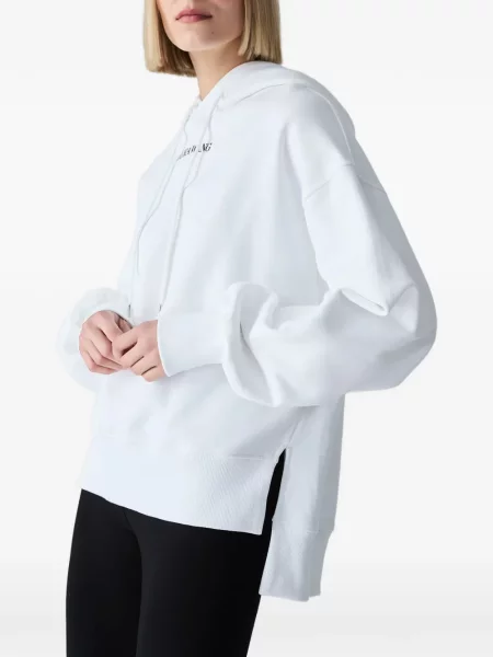 Hanorac cu glugă Vera Wang cu imagine alb