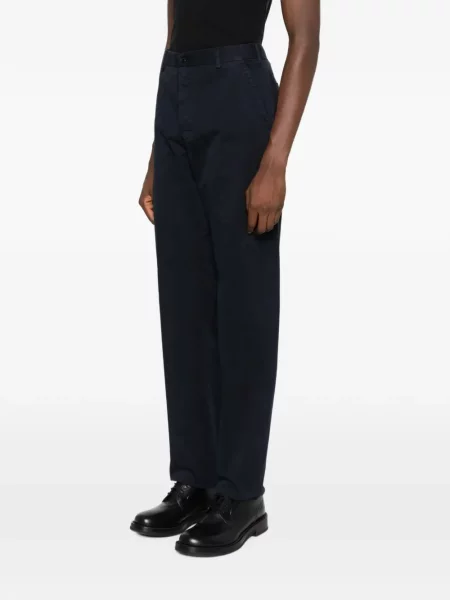 Cu centură pantaloni Incotex albastru
