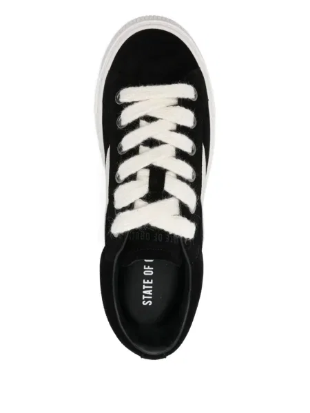 Sneakerși State Of Order cu șireturi din dantelă negru
