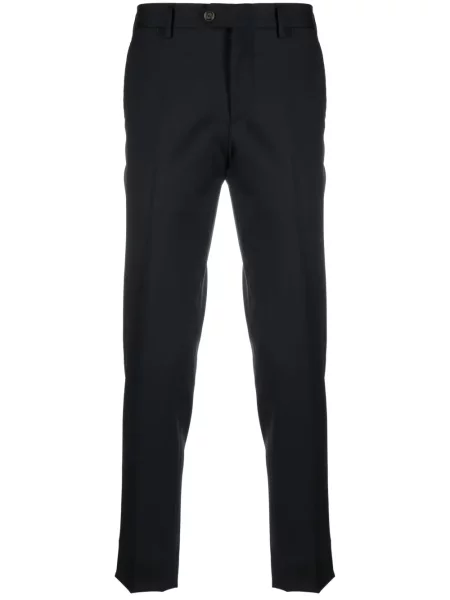 Pantaloni Lardini de lână albastru
