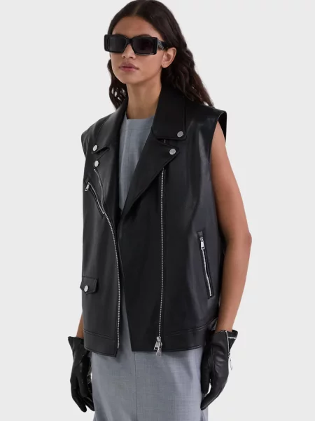 Байкерський жилет Karl Lagerfeld чорний