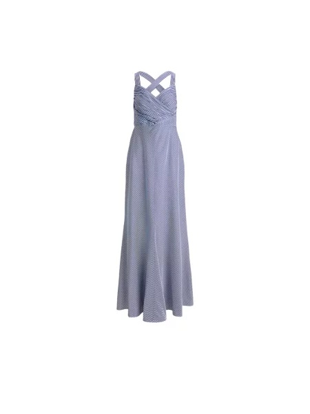 Ralph Lauren Sukienki Kobieta Sukienka Maxi w Paski Lauren Ralph Lauren niebieski