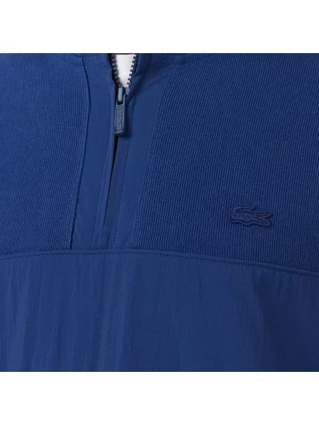 Lacoste Bluza Half Zip Classic Fit granatowa