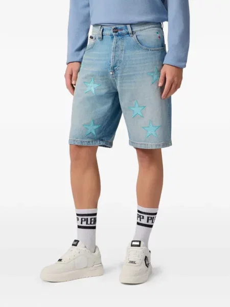 Džínové šortky Philipp Plein modré