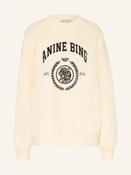 Anine Bing Mikina Miles tmavě žlutá černá