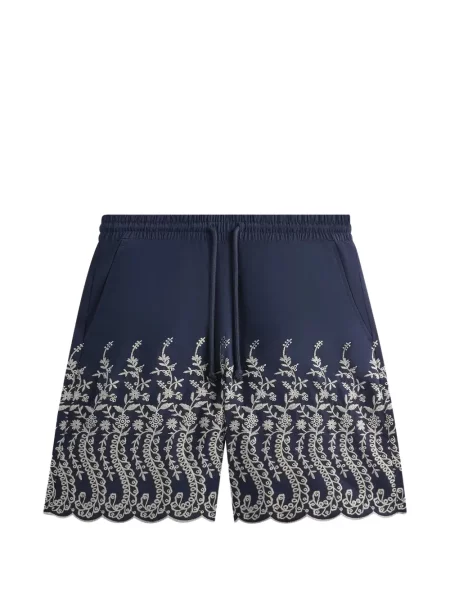 Pantaloni scurți Kith cu model floral albastru