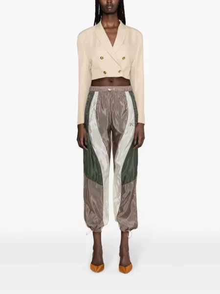 Siuvinėtos kelnės Palm Angels žalia