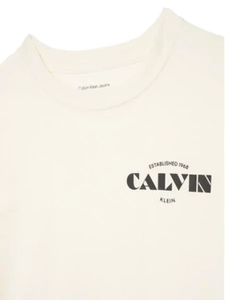 Calvin Klein Jeans Marškinėliai Small Chest balta