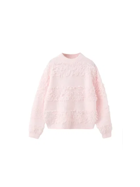 MANGO KIDS Pulover FLEQUI rosé