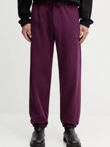 Versace Jeans Couture spodnie dresowe fioletowe