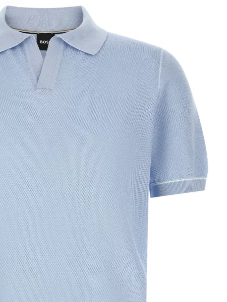 Tricou polo Boss albastru