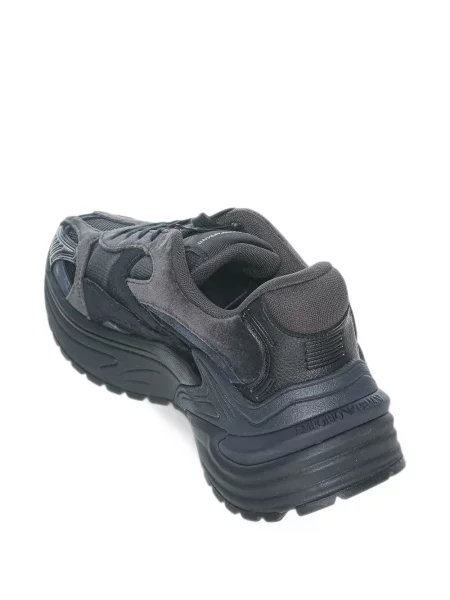 Sneakers Emporio Armani σουέντ chunky μαύρο