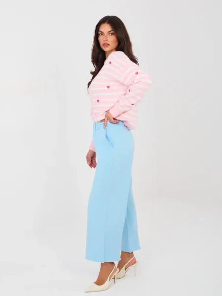 Pantaloni Italy Moda alb