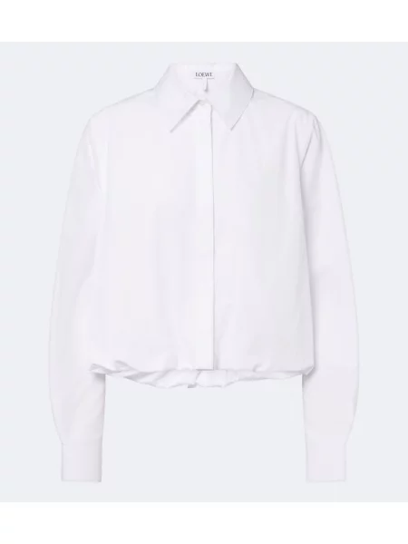 Decupat cămașă Loewe din poplin alb
